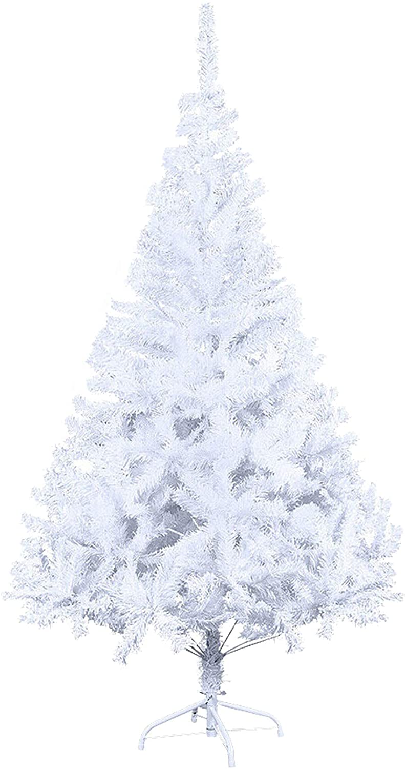 EINFEBEN 1,8m Weiß/Grün Künstlicher Weihnachtsbaum, PVC Material
