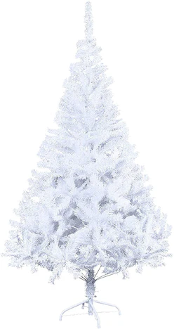 EINFEBEN 1,8m Weiß/Grün Künstlicher Weihnachtsbaum, PVC Material
