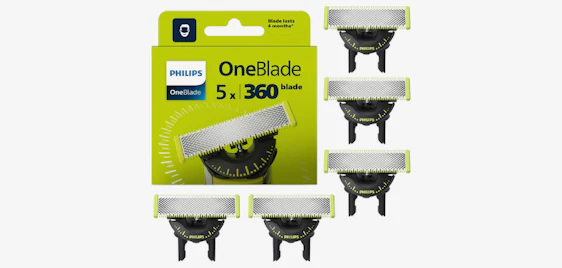 5x Philips OneBlade 360 Ersatzklinge für 40€ - für fast alle OneBlade Modelle