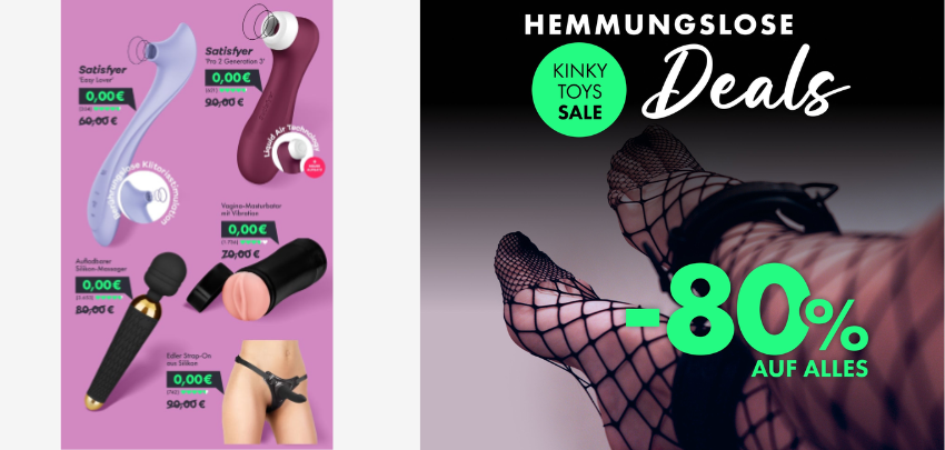 NUR HEUTE ⏱️ 80% Rabatt auf Kinky Toys