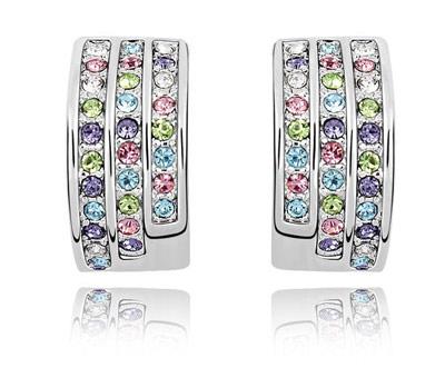 Ohrstecker mit SWAROVSKI® ELEMENTS (Multicolour) für 21,50€ inkl. Versand