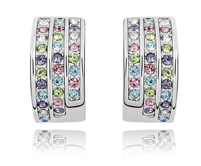 Ohrstecker mit SWAROVSKI® ELEMENTS (Multicolour) für 21,50€ inkl. Versand