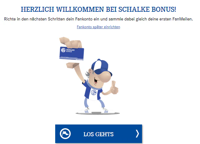 Schalke Bonus Konto einrichten