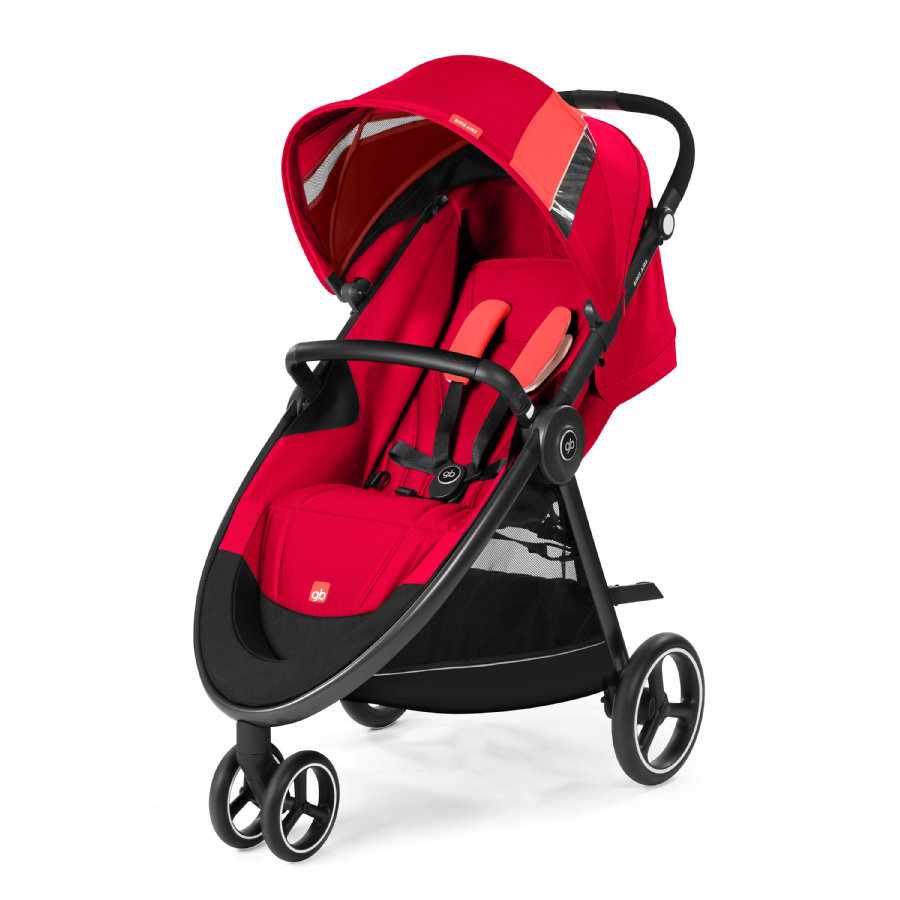 gb GOLD Kinderwagen Biris Air3 Cherry in rot, pink und turkis