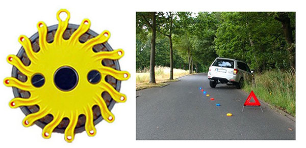 LED Warnleuchte in gelb mit Magnet für 7,95€