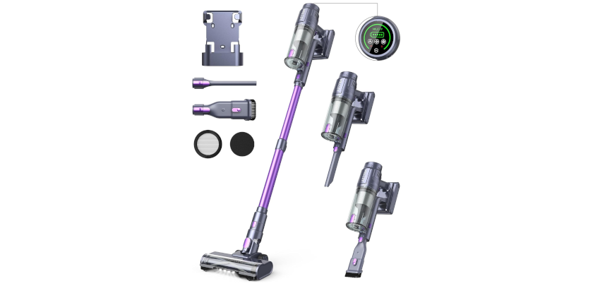 Miuzzy M242 25kPa Akku Staubsauger für 80€ – 25W starke, motorisierte Bodenbürste mit Anti-Verwicklungsfunktion