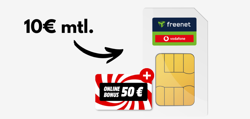 50€ Cashback &amp; 0€ Anschlusspreis 😲 100GB Vodafone Allnet-Flat für effektiv 10€/Monat