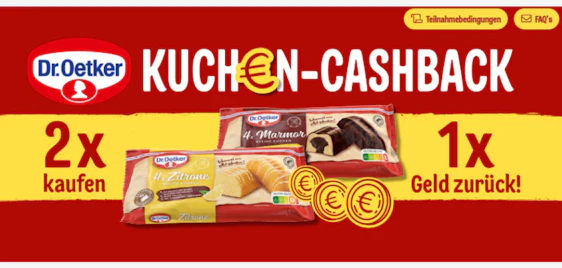 Jetzt gratis testen! 🍰 Dr. Oetker kleine Kuchen dank 2-für-1-Aktion 🥧