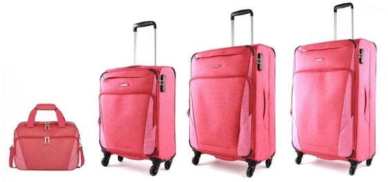 Aktion: Travelite Jakku 4-Rad Trolley Set rot 20% günstiger