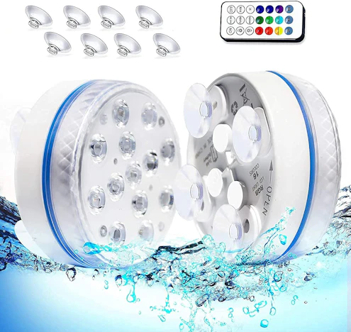 Unterwasser led,LED Tauchleuchten, wasserdichte LED Poolleuchten mit Fernbedienung