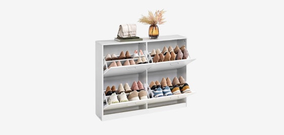 Vasagle Schuhschrank für 59€ - platzsparend, verstellbare Trennwände, Kippschutz