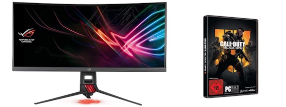 Asus ROG STRIX XG35VQ für 599€ - 35" UWQHD Curved Monitor mit 100Hz, VA-Panel und 4ms Reaktionszeit, inkl. CoD Black Ops 4
