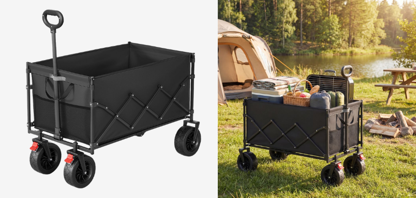 🌳 Songmics Faltbarer Bollerwagen für 49€ - 200 Liter