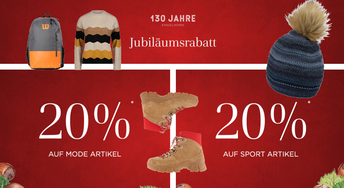 Black Friday bei Engelhorn: 20% Jubiläumsrabatt für ausgewählte Produkte aus Mode, Sport &amp; Luxus – z.B.: Marc O'Polo Damen Daunenmantel für 162€
