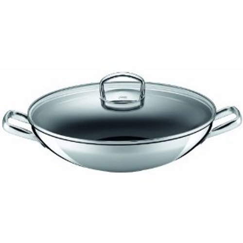 Statt 109,00€ gerade 88,95€ für Wok aus rostfreiem Edelstahl mit Deckel