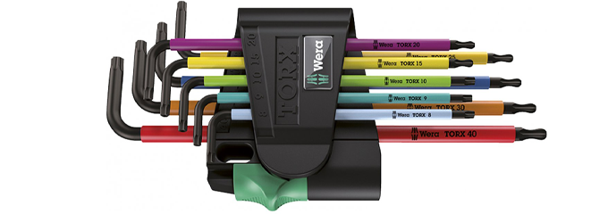 Wera Torx 967 SPKL/9 für 23€ - Winkelschlüsselsatz 9-teilig