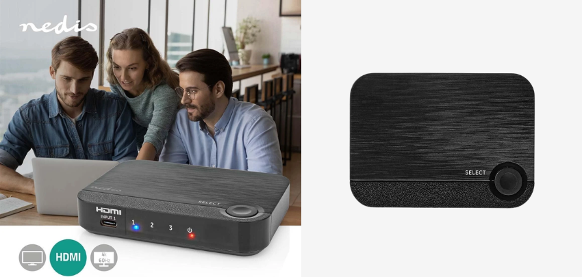 Nedis HDMI Konverter für 20€ - USB-C Anschluss, 4K 60Hz, elegant Anthrazit