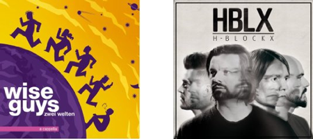 Neue MP3-Alben für 5€ - z.B. neues Wise Guys Album "Zwei Welten" und H-Blockx: Hblx