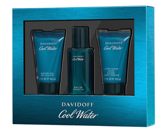 Amazon Prime - Davidoff Cool Water Duftset (Eau de Toilette, 40ml+Duschgel,50ml+Aftershave Balsam,50ml)