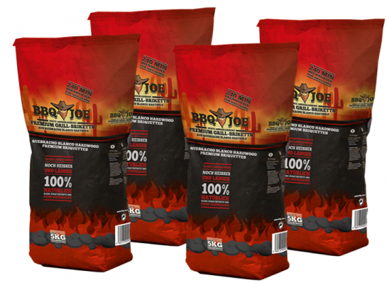 20kg BBQ Joe Best American Quebracho Holzkohlebriketts für 20€ *UPDATE*