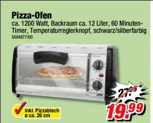 Pizza-Ofen bei Poco auf 19,99 € reduziert