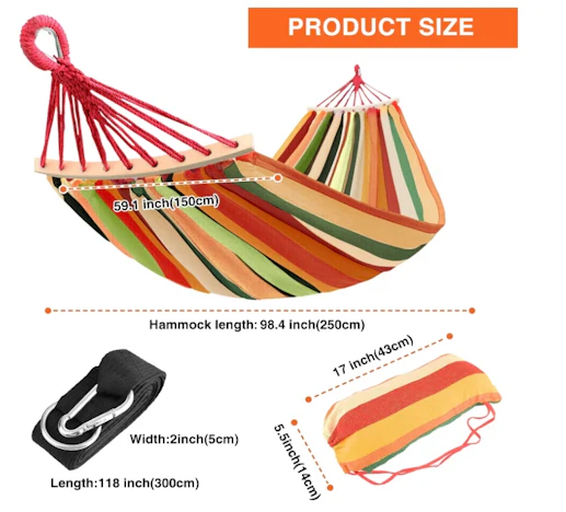 50% Rabatt:Hammock 200 x 150 cm– nur 6.97€