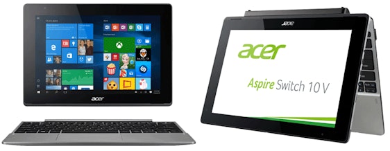 Acer Aspire Switch 10 V LTE Convertible Netbook für 299€ - 10,1", Atom x5 Prozessor, 4 GB RAM, 64GB Flash (eMMC)