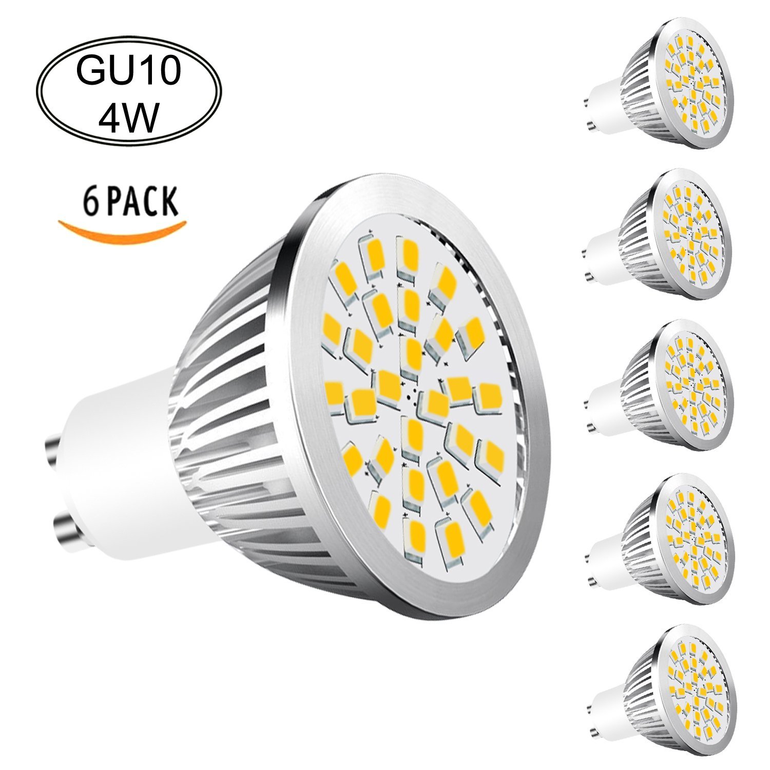 Aptoyu 4W GU10 LED Lampe 6x für 8,99€