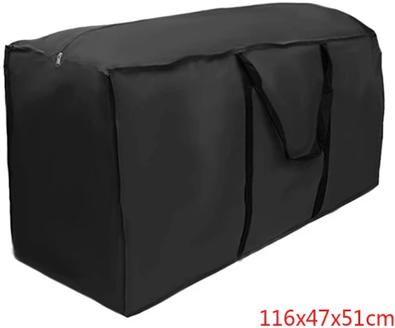 Möbel Aufbewahrungstasche, Garten Terrasse Gartenmöbel Kissen wasserdichter Reißverschluss Aufbewahrungstasche - 116x47x51cm