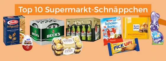 Top 10 Supermarkt-Schnäppchen der KW 14 - z.B. günstige Schokolade