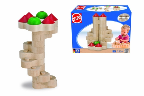 HEROS 100040001 – Holz-Kettenbausteine, 22-teilig für 6,73€