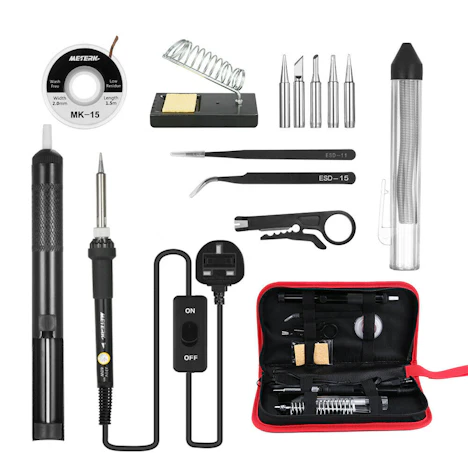 14in1 Lötkolben Kit 60W Einstellbare Temperatur Schweißen