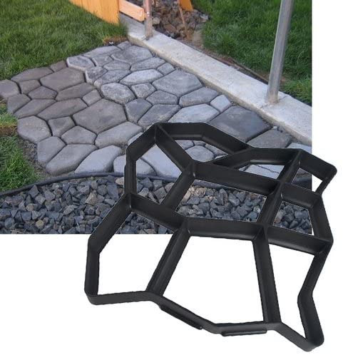 Hengda 2x DIY Schalungsform für Beton Garten Gehwegen Trittsteinen