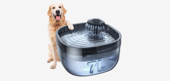 Feelneedy Trinkbrunnen für 36€ - 7L Kapazität, LED-Licht, leise Pumpe