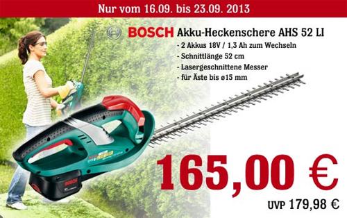 Bosch Akku-Heckenschere AHS 52 LI mit zwei Akkus
