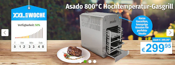 Asado 800°C Hochtemperatur-Gasgrill für 270€ - ähnlich wie Beefer