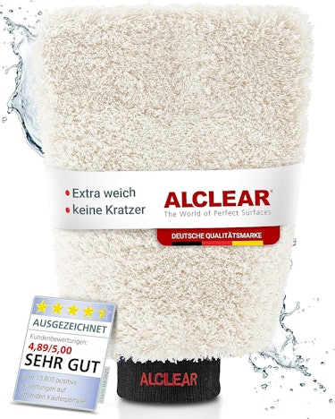 Alclear 950013WH ab 8€ - Autowaschhandschuh aus Mikrofaser, saugstark & kratzerfrei (Prime)