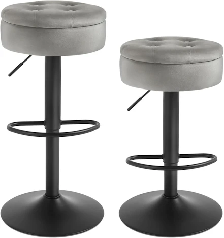 2er Set Barhocker mit Stauraum