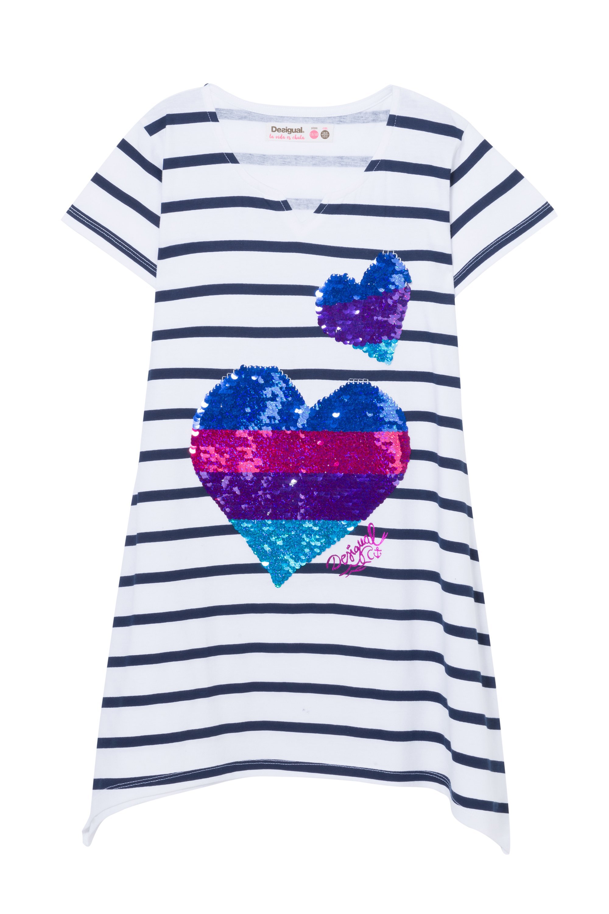 Desigual Mädchen Shirt mit Wendepailletten, versch. Kinder Gr.