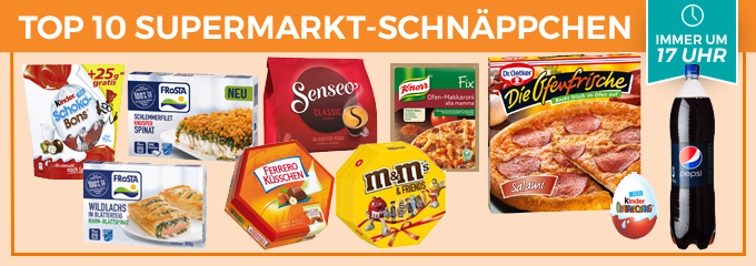Top 10 Supermarkt Schnäppchen der KW 7 - z. B. Schoko-Bons für 1,69€