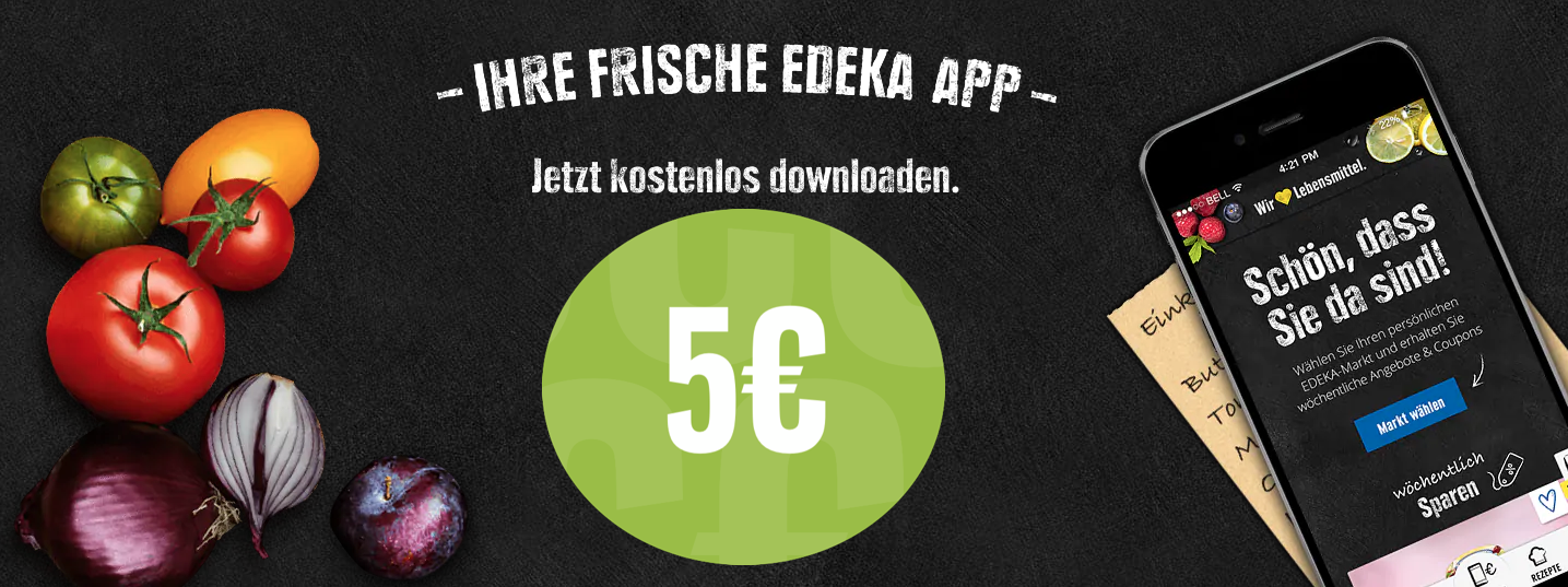 5€ Gutschein bei Marktkauf – durch Anmeldung bei Edeka-App