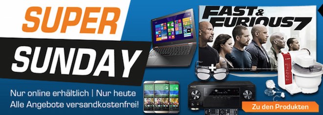 Saturn Super Sunday am 02.08. - z.B. Pinoneer VSX-924 schwarz, AV-Receiver, schwarz für 399€