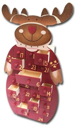 KESPER Adventskalender für 13,90€ - Kalender aus Holz im Elch-Style