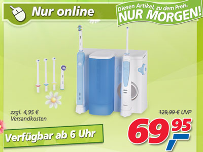Oral-B Professional Care Center 500 für 70€ - elektrische Zahnbürste und Munddusche in einer Station
