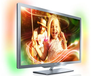 Philips 42PFL7606H/02 für 659€ - High-End-TV mit Full HD, 3D, LED, Ambilight, Dual Tuner, SmartTV