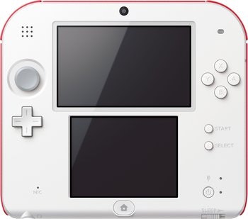 Nintendo 2DS Konsole rot/weiß für 77€