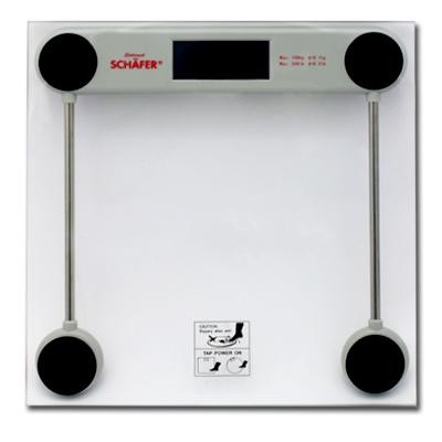 Personenwaage Digital 150 kg Waage Glaswaage Glas LCD  für 9,89€