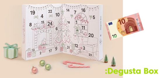 Nur bis morgen: 10€ exklusiv sparen 👑 Degustabox Adventskalender nur 50€