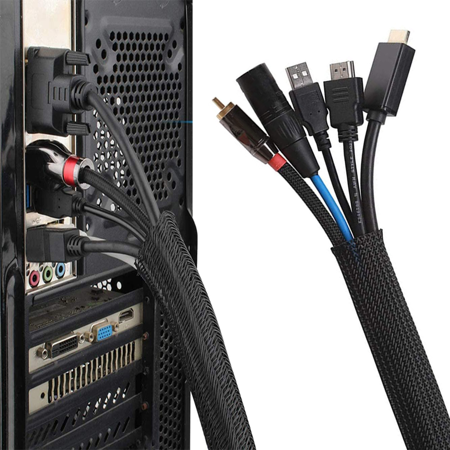 50% RABATT /6.5 € für "3m selbstschließend kabelschlauch