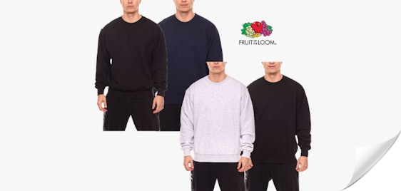4x Fruit of the Loom Longsleeve für 29€ - 2 verschiedene Farbkombis